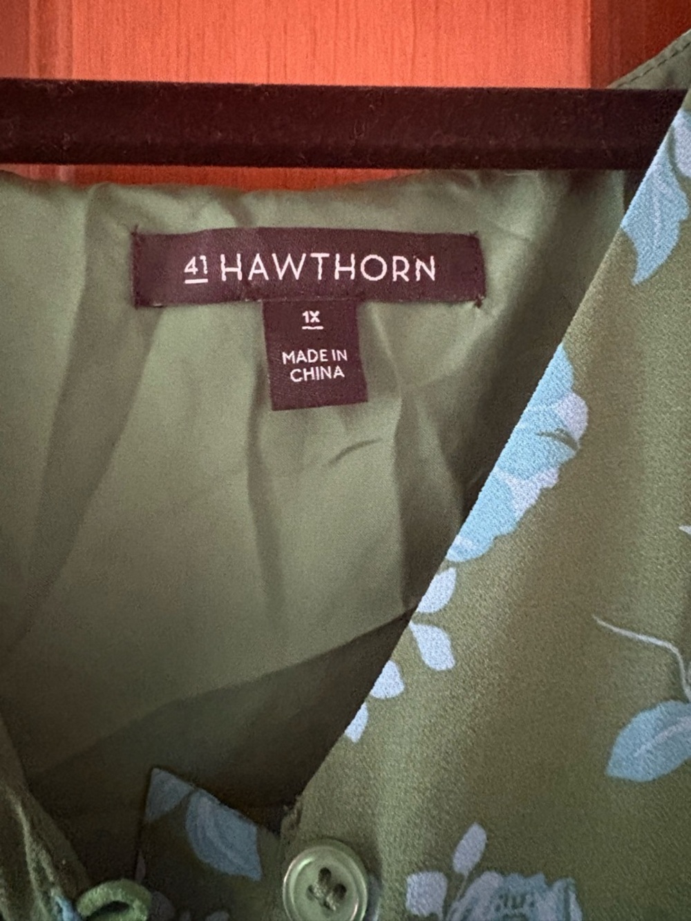 41 Hawthorn Green Floral V-Neck Tiered Maxi Dress - Picture 2 of 3